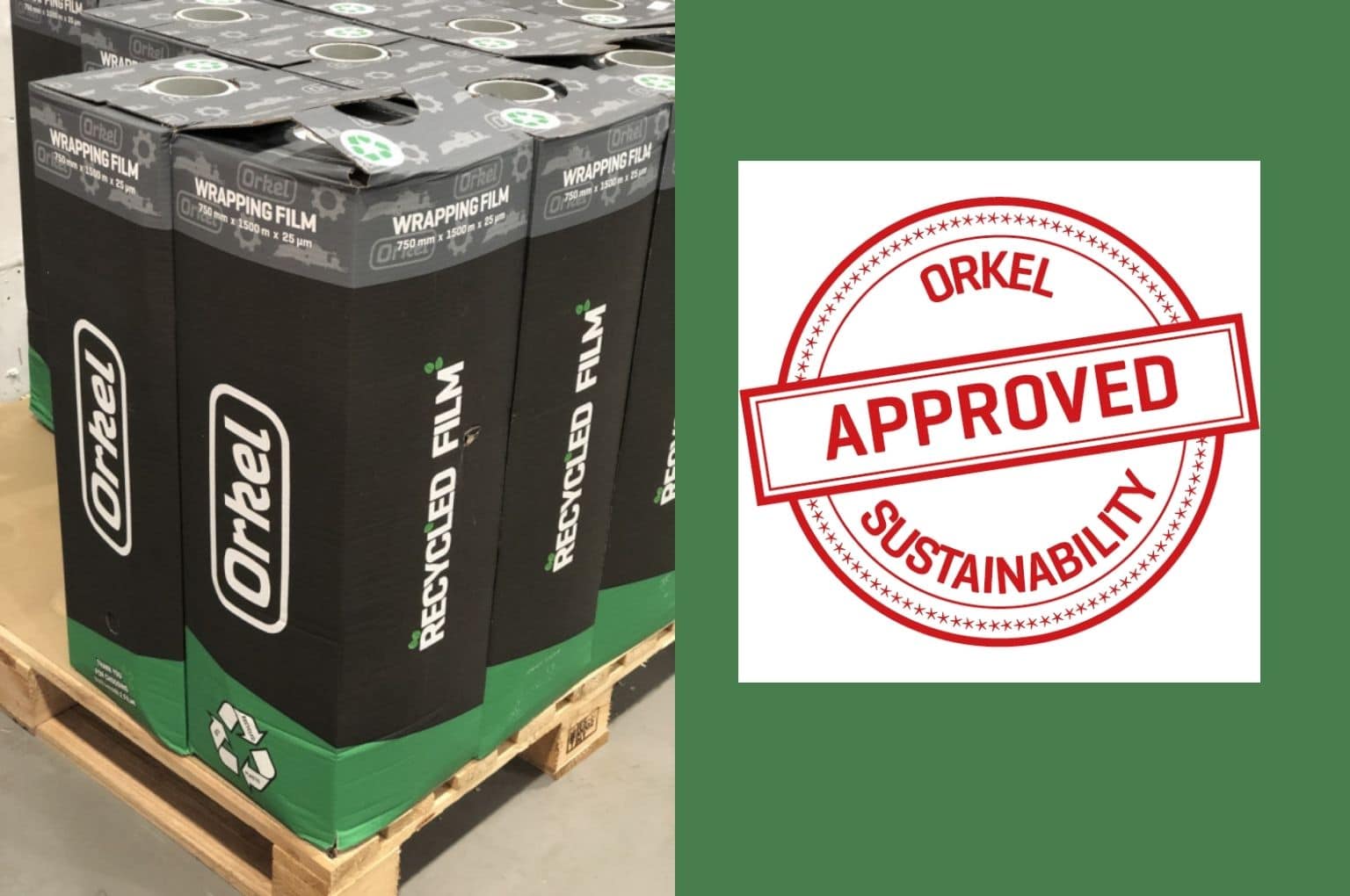 Orkel introduces recycled wrapping film