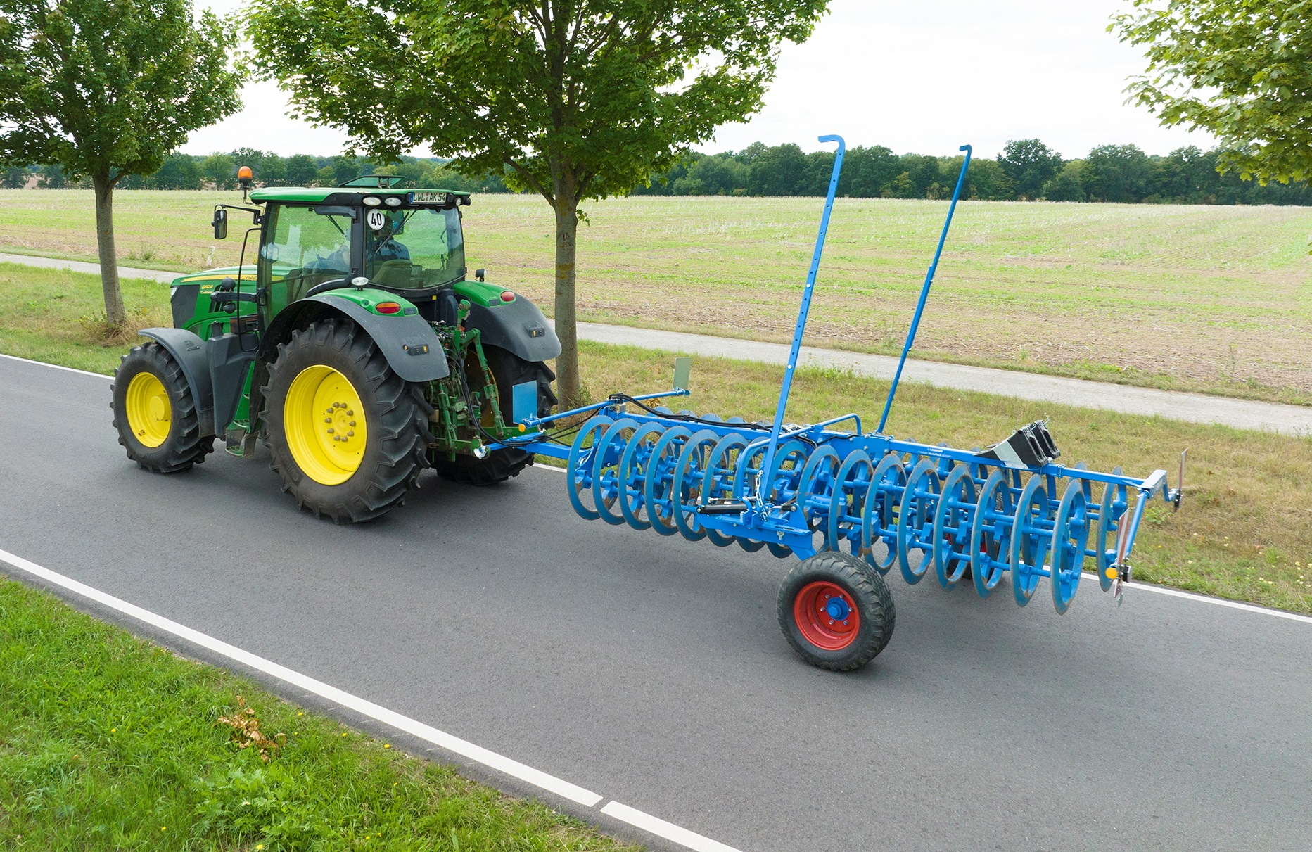 Road ready plough press