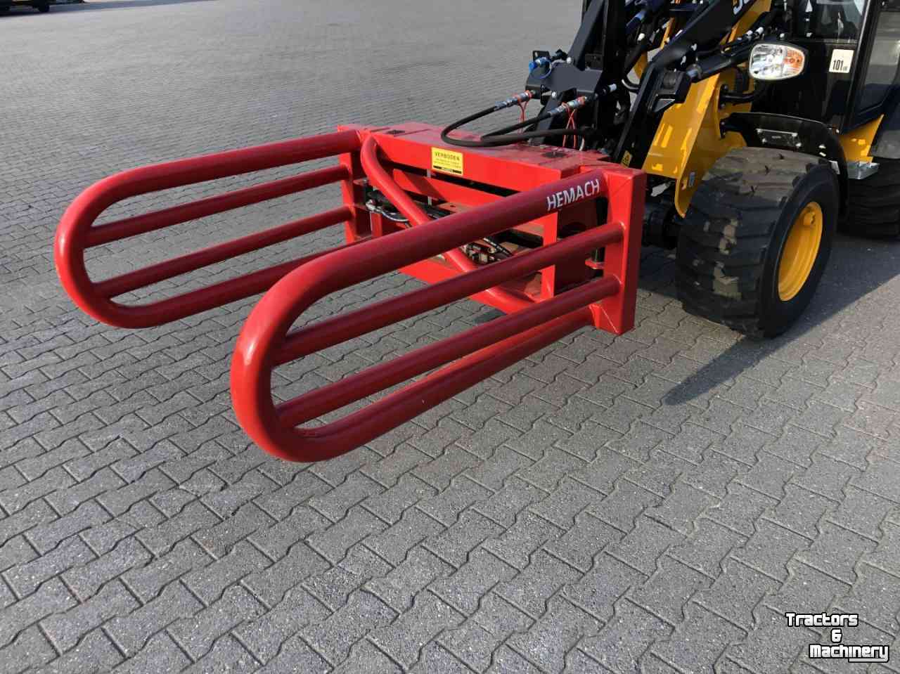 Bale clauw Hemach Balenklem minishovel JCB Weidemann