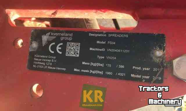 Fertilizer spreader Vicon PS04 Pendelstrooier Kunstmeststrooier