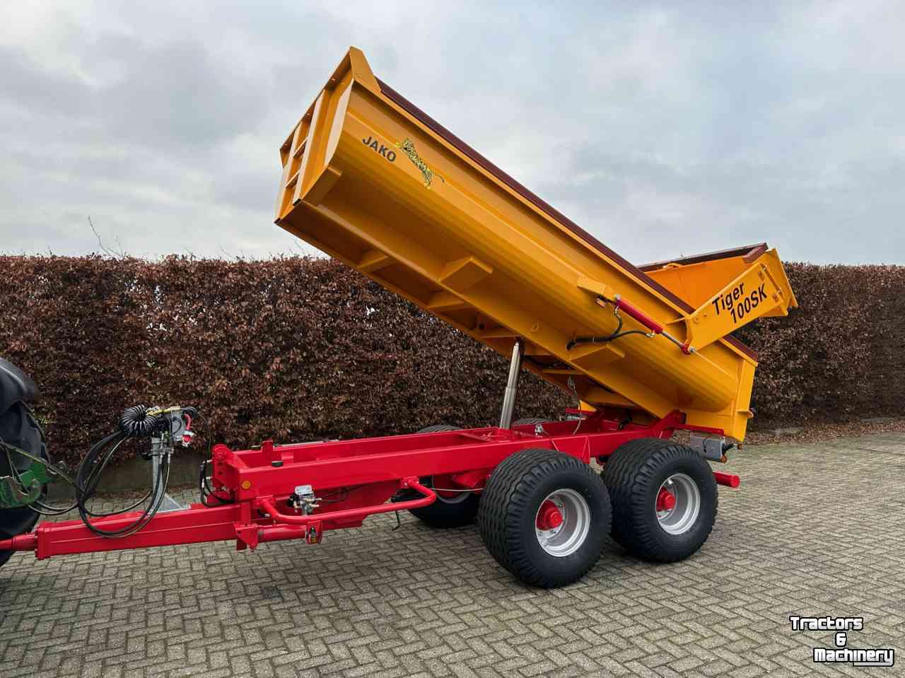 Dumptrailer Jako Tiger 100SK met deuren