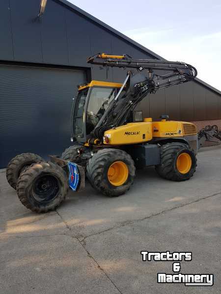 Excavator mobile Mecalac 12 MXT + Herder MS 500 Maaikorf Mowing Bucket