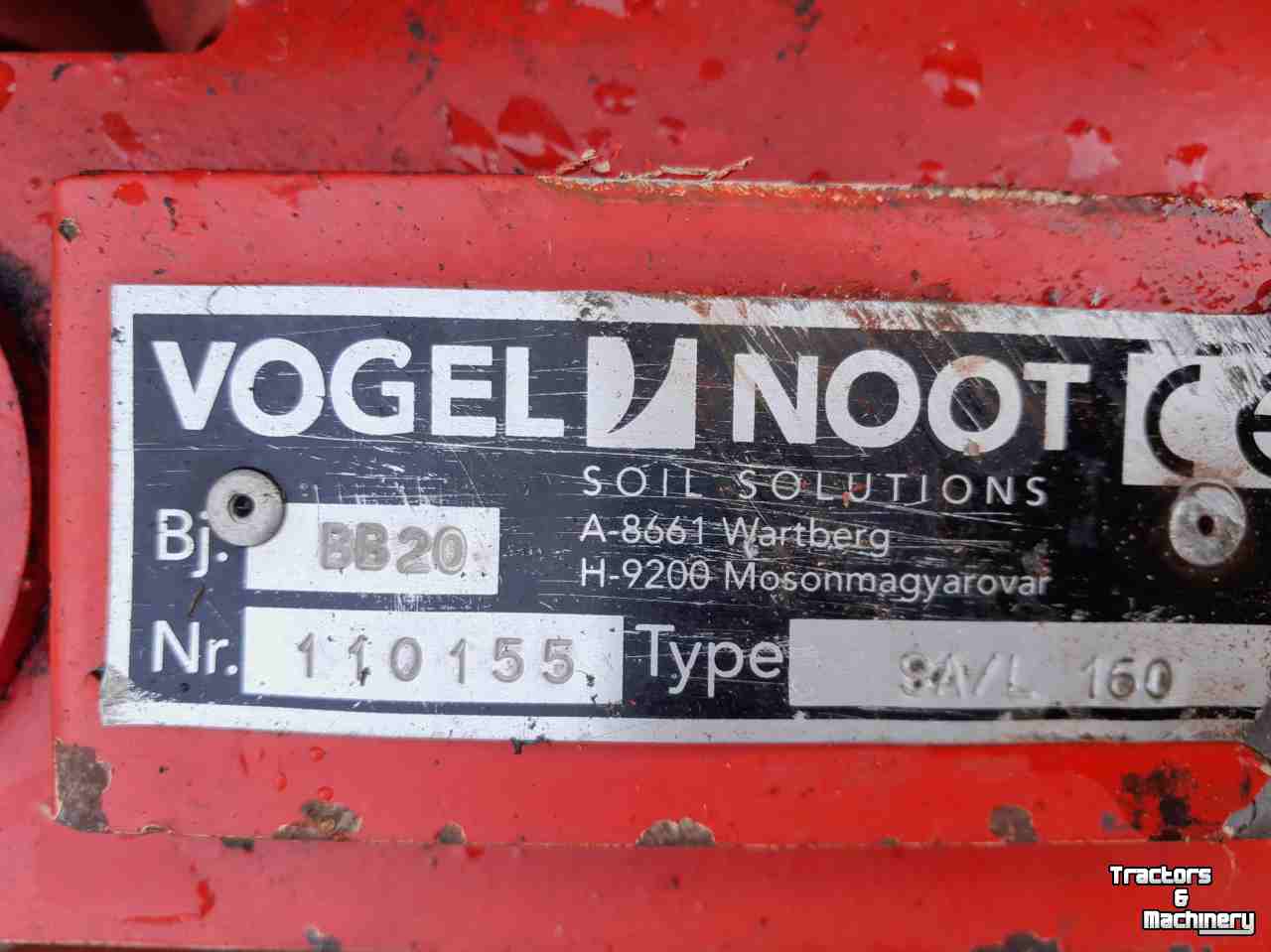 Flail mower Vogel & Noot Klepelmaaier  160 cm breed