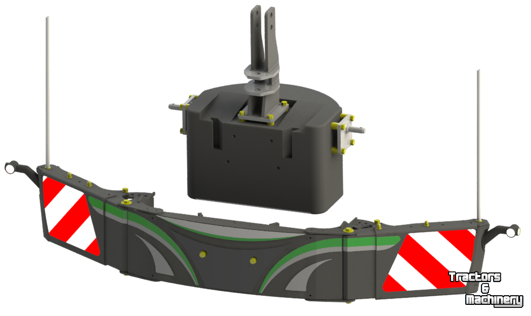 Front-bumper Fendt trekkerbumper + frontgewicht  (tractorbumper / Unterfahrschutz)