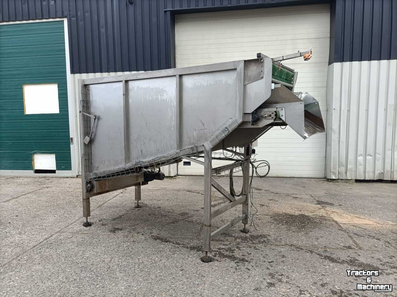 Bulk box tipper  Mountec even-flow + kisten vuller easy-flow