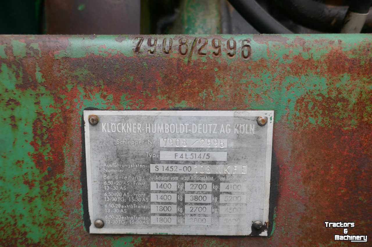 Oldtimers Deutz F4L514/5