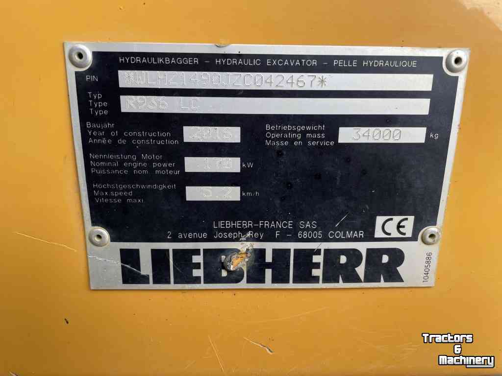 Excavator tracks Liebherr 936