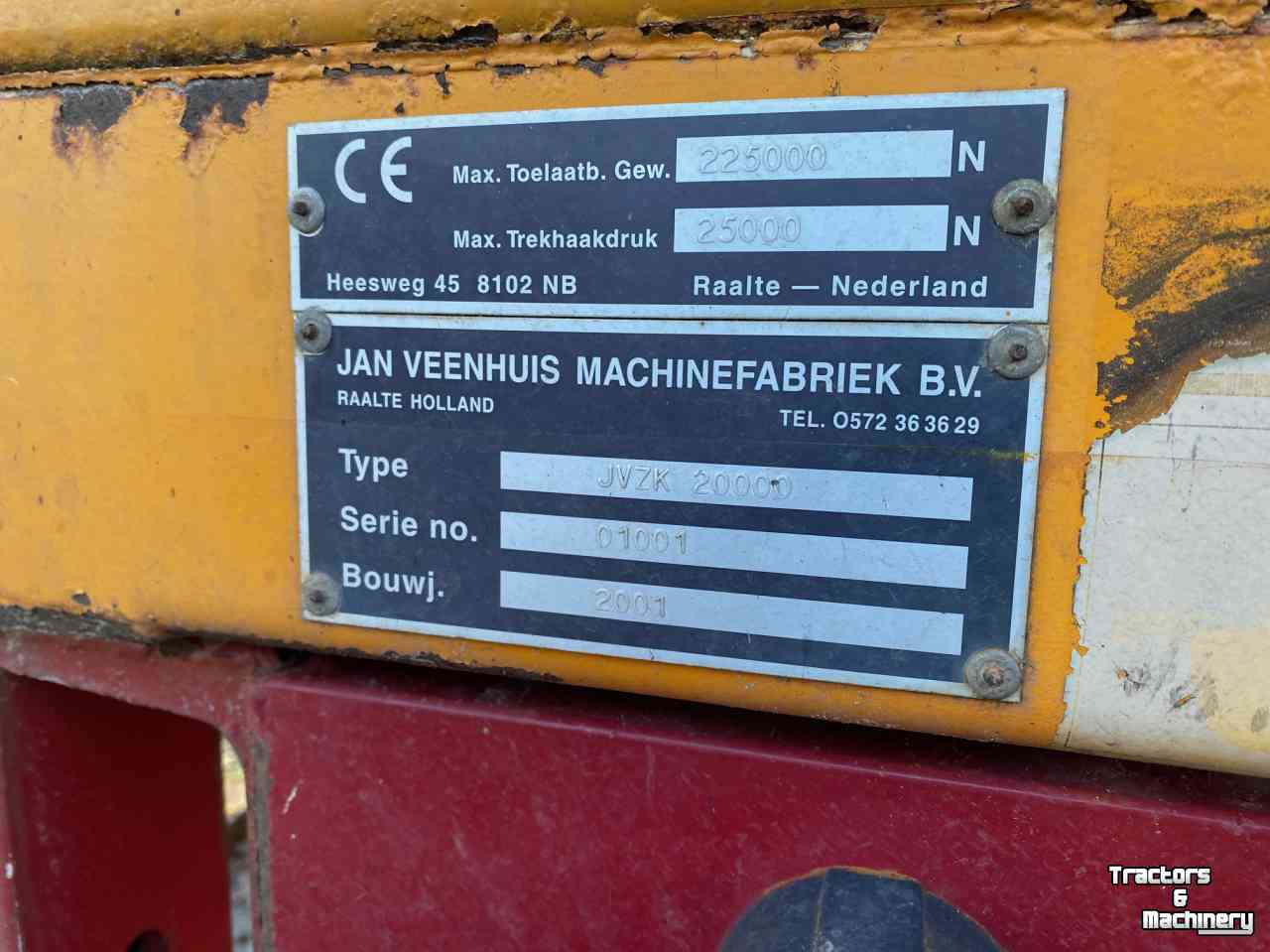 Dumptrailer Veenhuis JVZK 20000