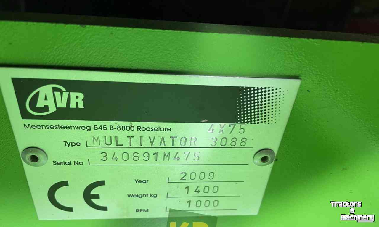 Rotary Tiller AVR Multivator 4x75 Front-Frees