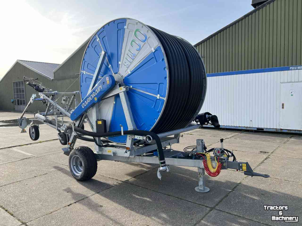 Irrigation hose reel Ocmis VR4 100/390 | Nieuw op voorraad | Inclusief gegalvaniseerde pompbok