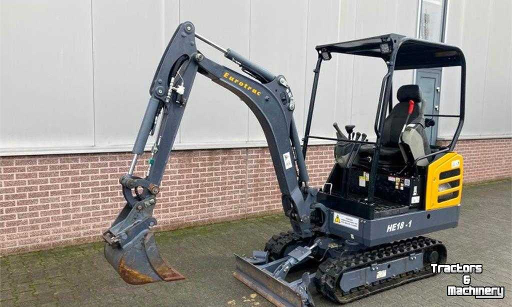 Mini-Excavator Eurotrac HE 18-1 Mini-Graver Mini-Excavator