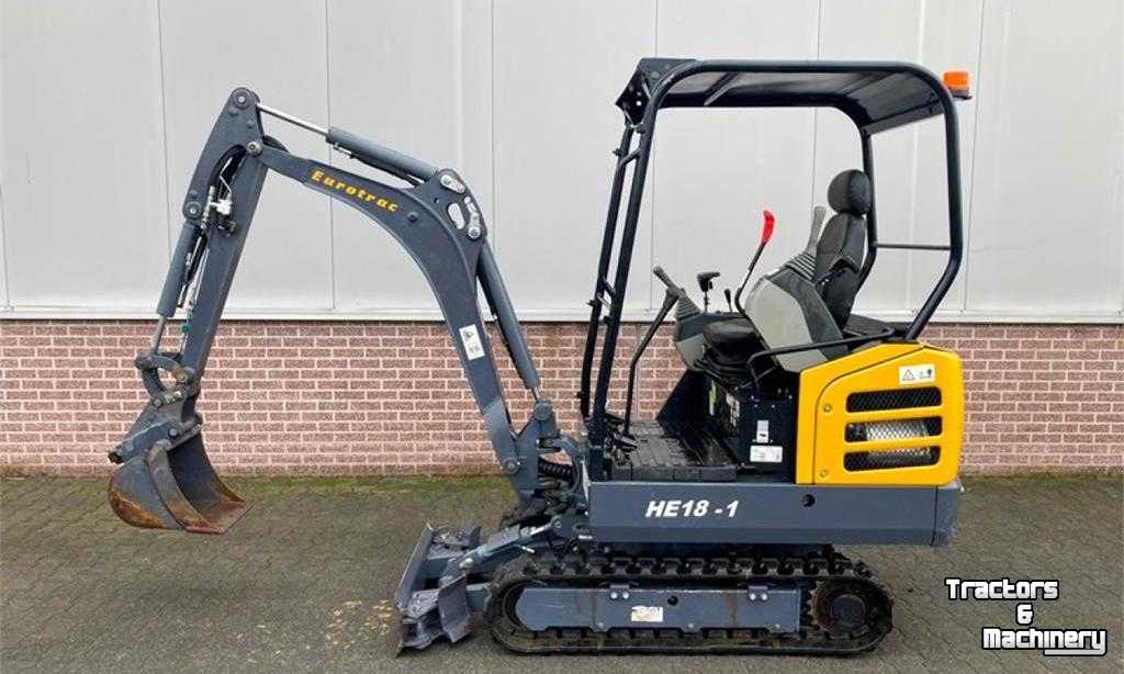 Mini-Excavator Eurotrac HE 18-1 Mini-Graver Mini-Excavator