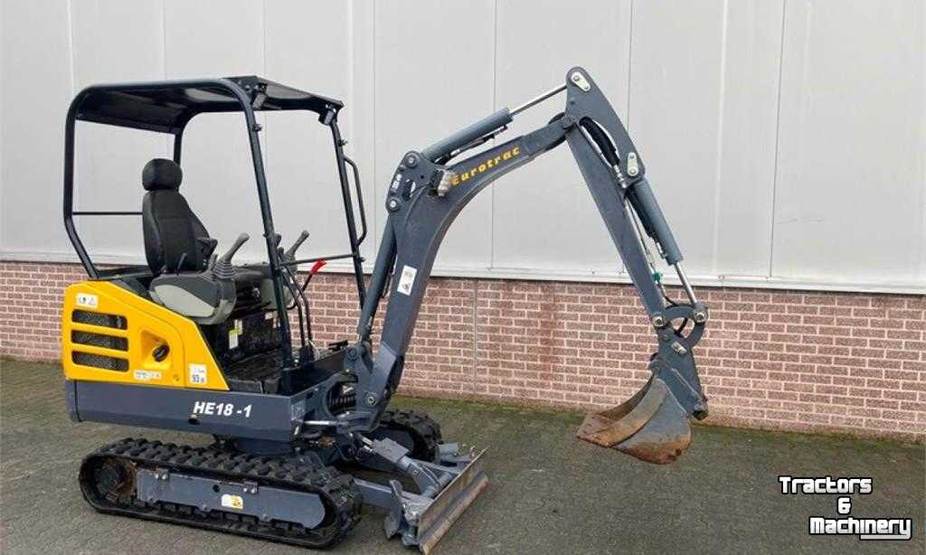 Mini-Excavator Eurotrac HE 18-1 Mini-Graver Mini-Excavator