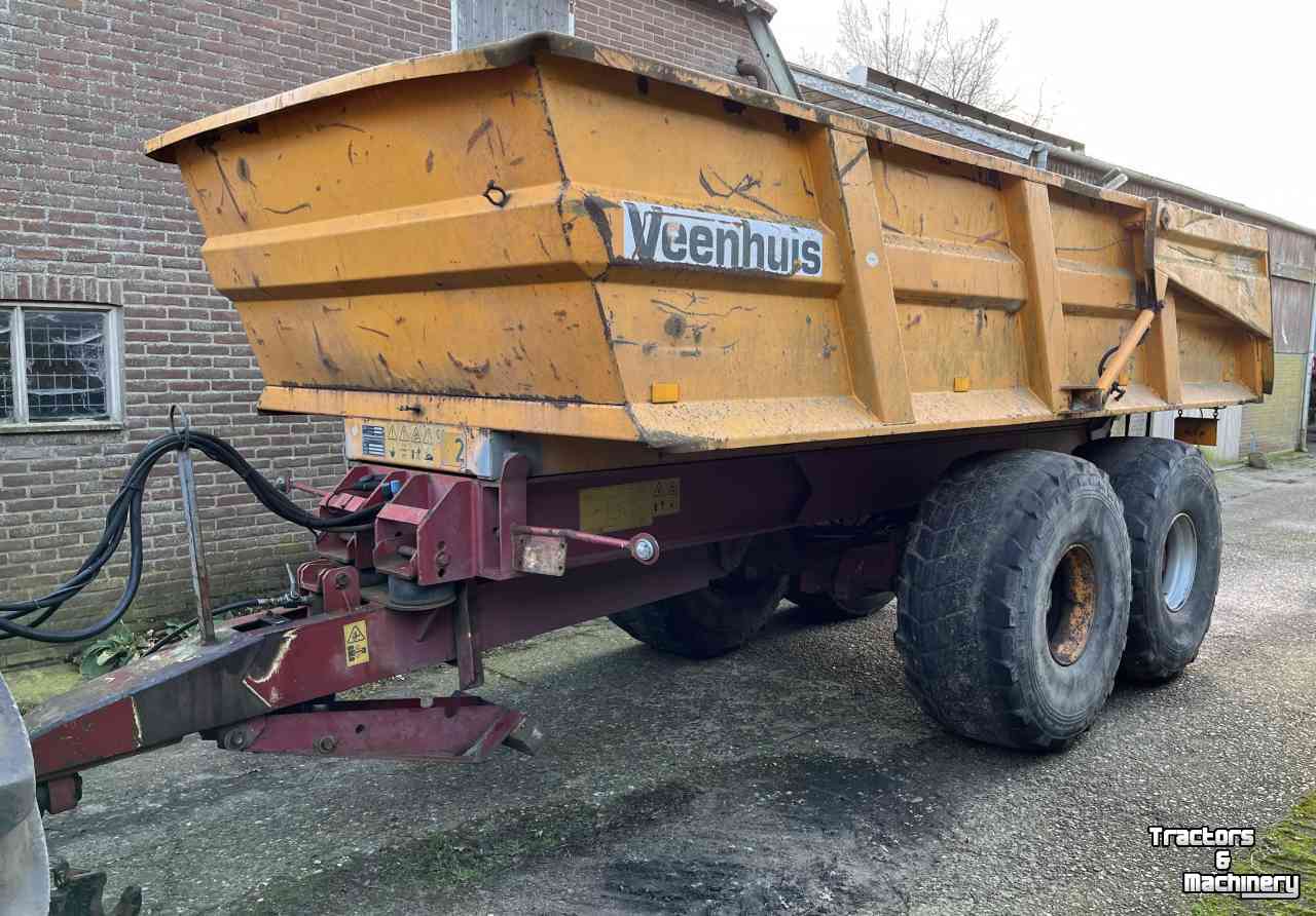 Dumptrailer Veenhuis JVZK 22000 Gronddumper, grondkipper, kipper. landbouwtransport