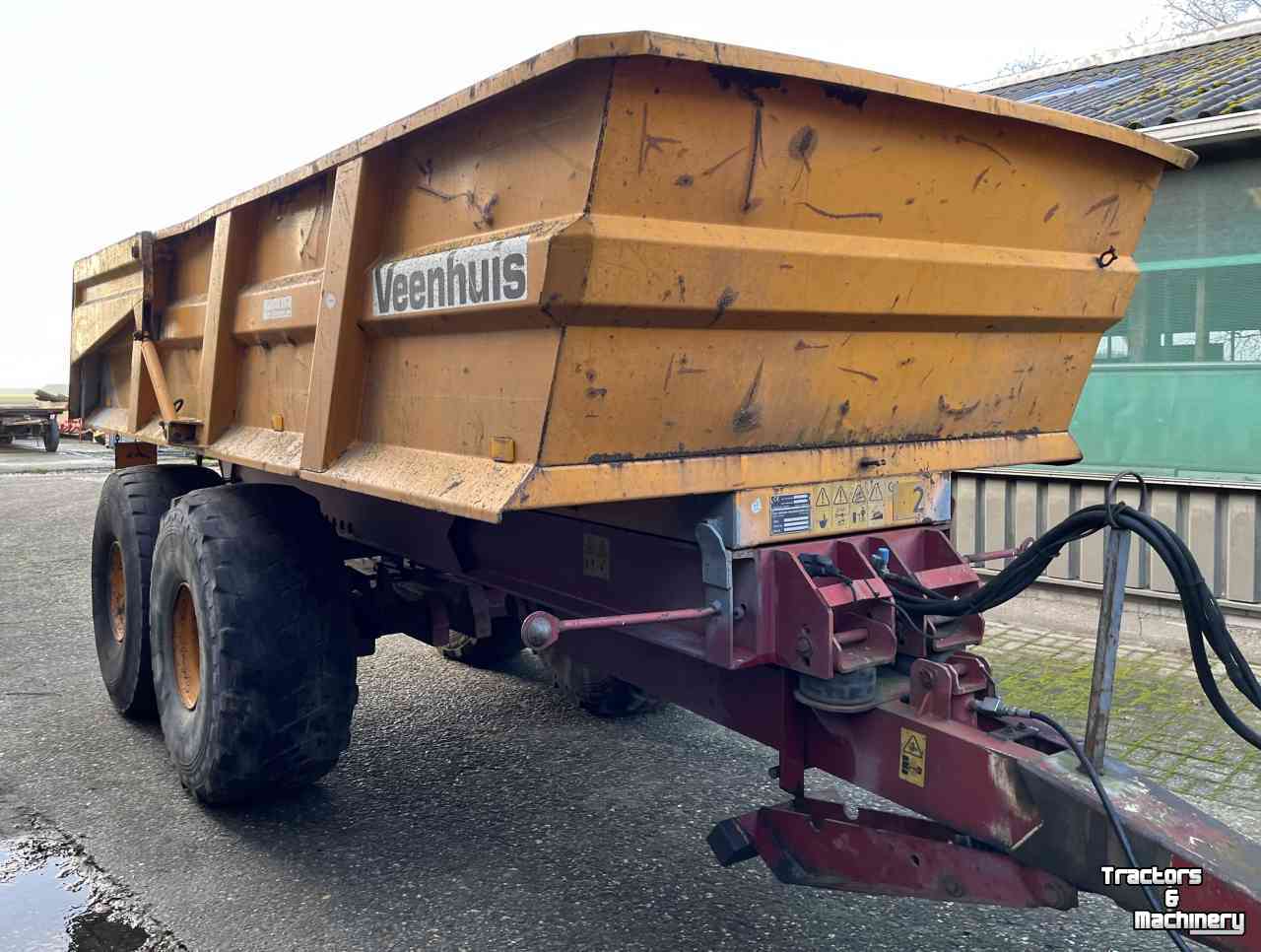 Dumptrailer Veenhuis JVZK 22000 Gronddumper, grondkipper, kipper. landbouwtransport