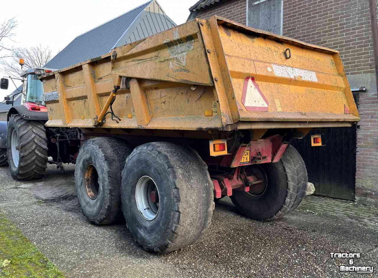 Dumptrailer Veenhuis JVZK 22000 Gronddumper, grondkipper, kipper. landbouwtransport