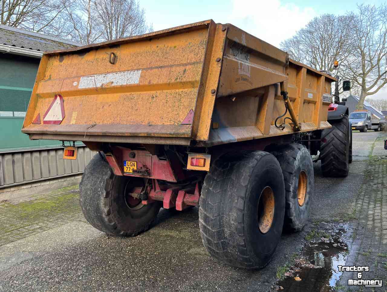 Dumptrailer Veenhuis JVZK 22000 Gronddumper, grondkipper, kipper. landbouwtransport