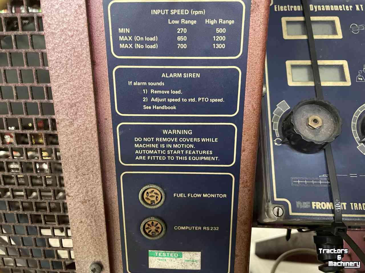 Other  Froment NJF XT200 Dynamometer waterrem testbank