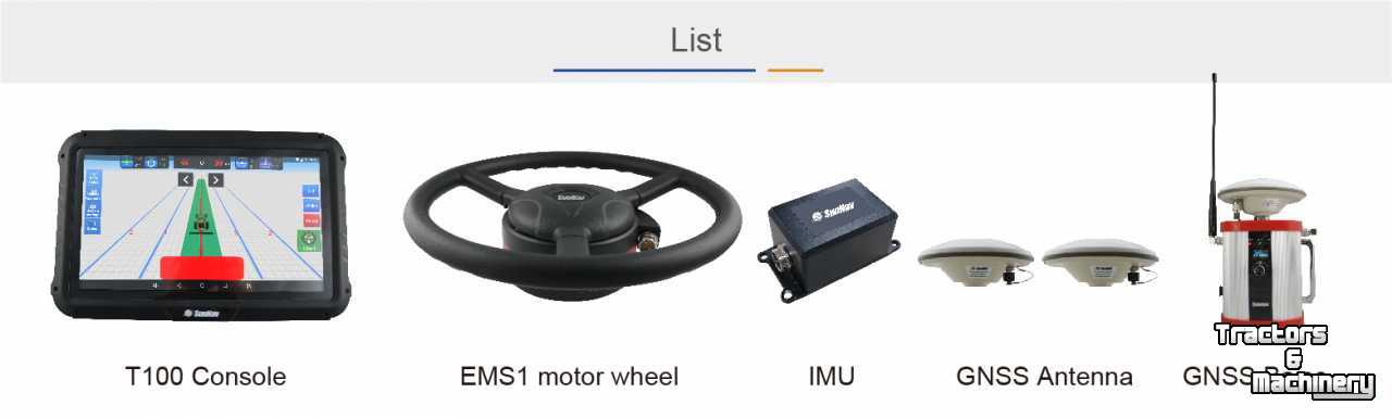 GPS steering systems and attachments  Sunnav gps systeem