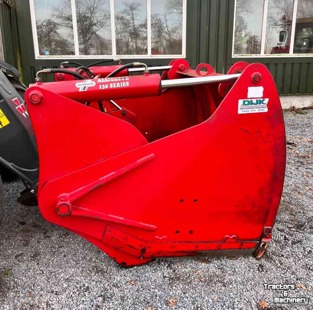 Silage cutting bucket Redrock Alligator Kuilhapper Massey Ferguson, Manitou aansluiting. Voermachines