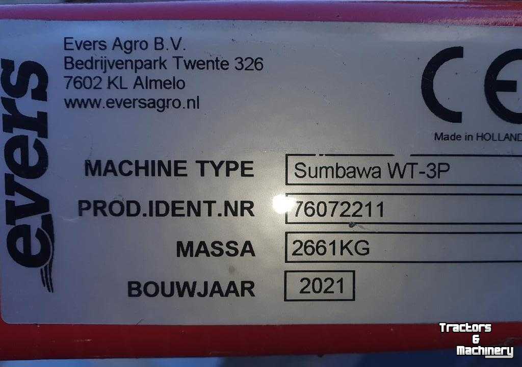 Deep subsoiler Evers Sumbawa WT-3P Diepwoeler