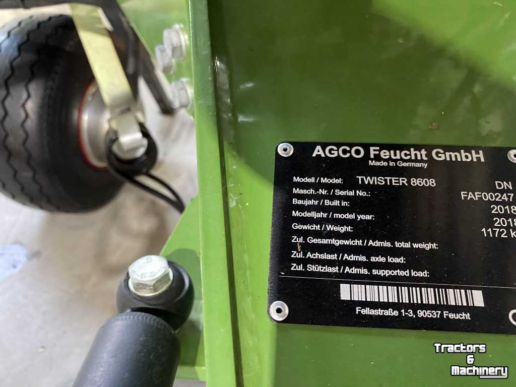 Tedder Fendt Twister 8608DN