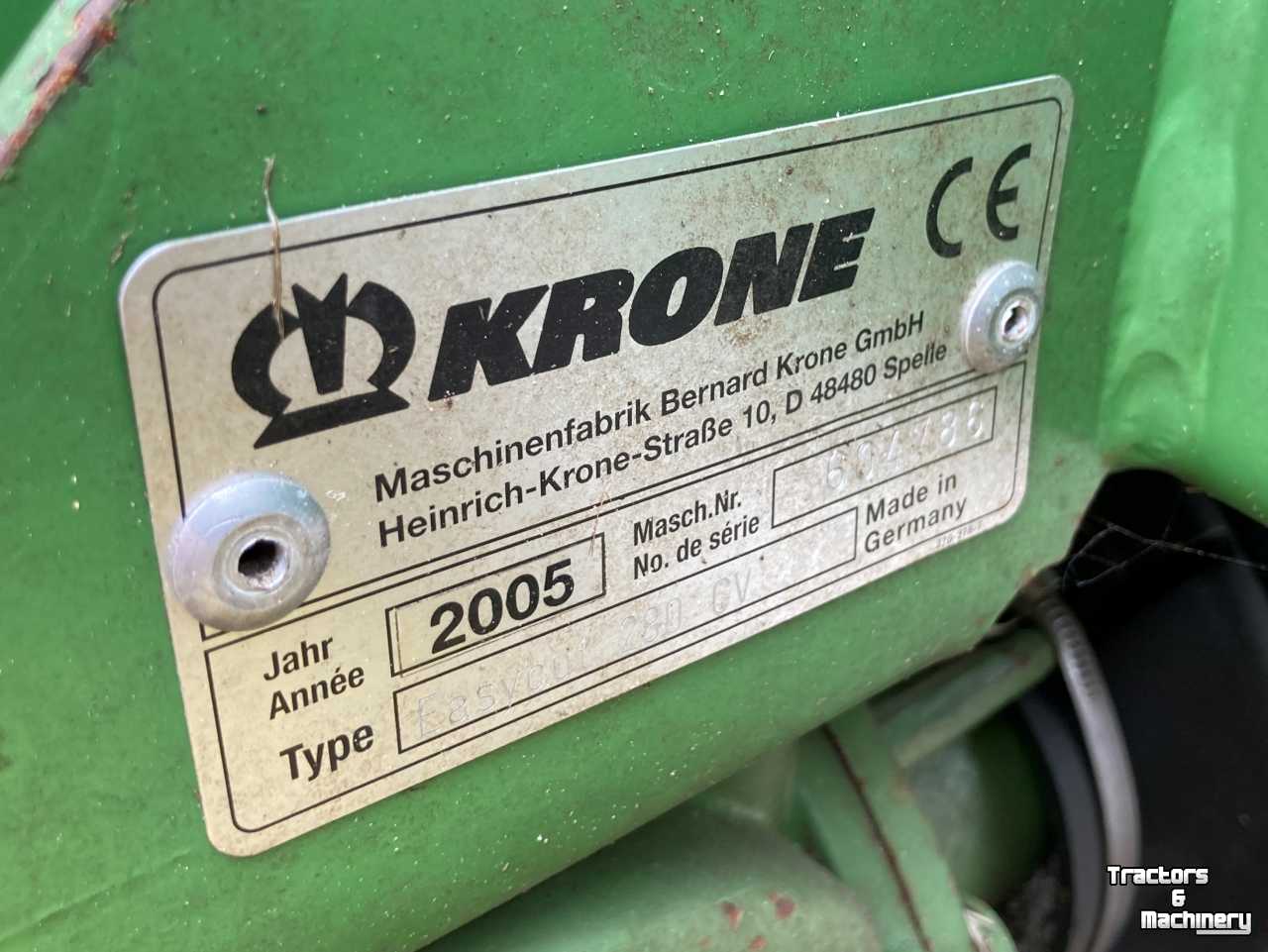 Mower Krone Easycut 280 CV weidebouwmachines