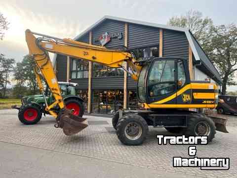 Excavator mobile JCB JS130W mobiele kraan