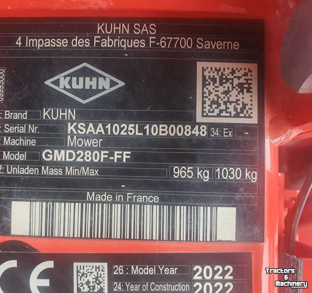 Mower Kuhn GMD 280F-FF Front-Maaier