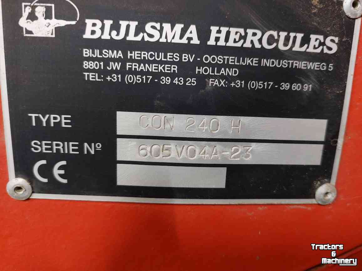 Receiving hopper Bijlsma Hercules con 240H