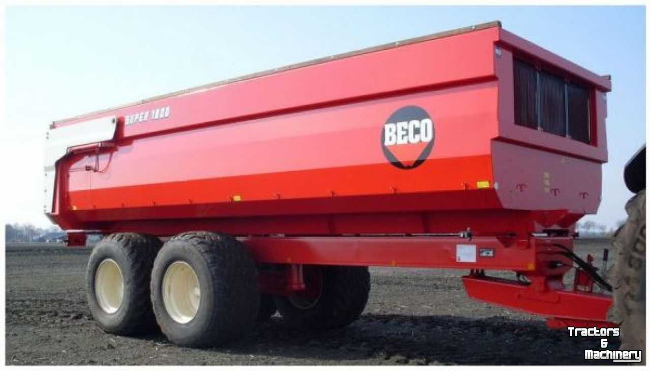 Dumptrailer Beco Diverse kippers / kipwagens / gronddumpers