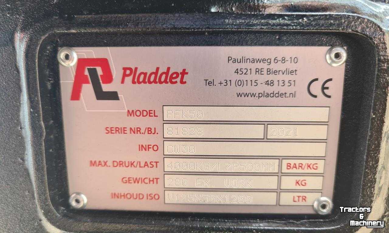 Pallet Forks Pladdet PFK 50 Palletvorken met Palletbord