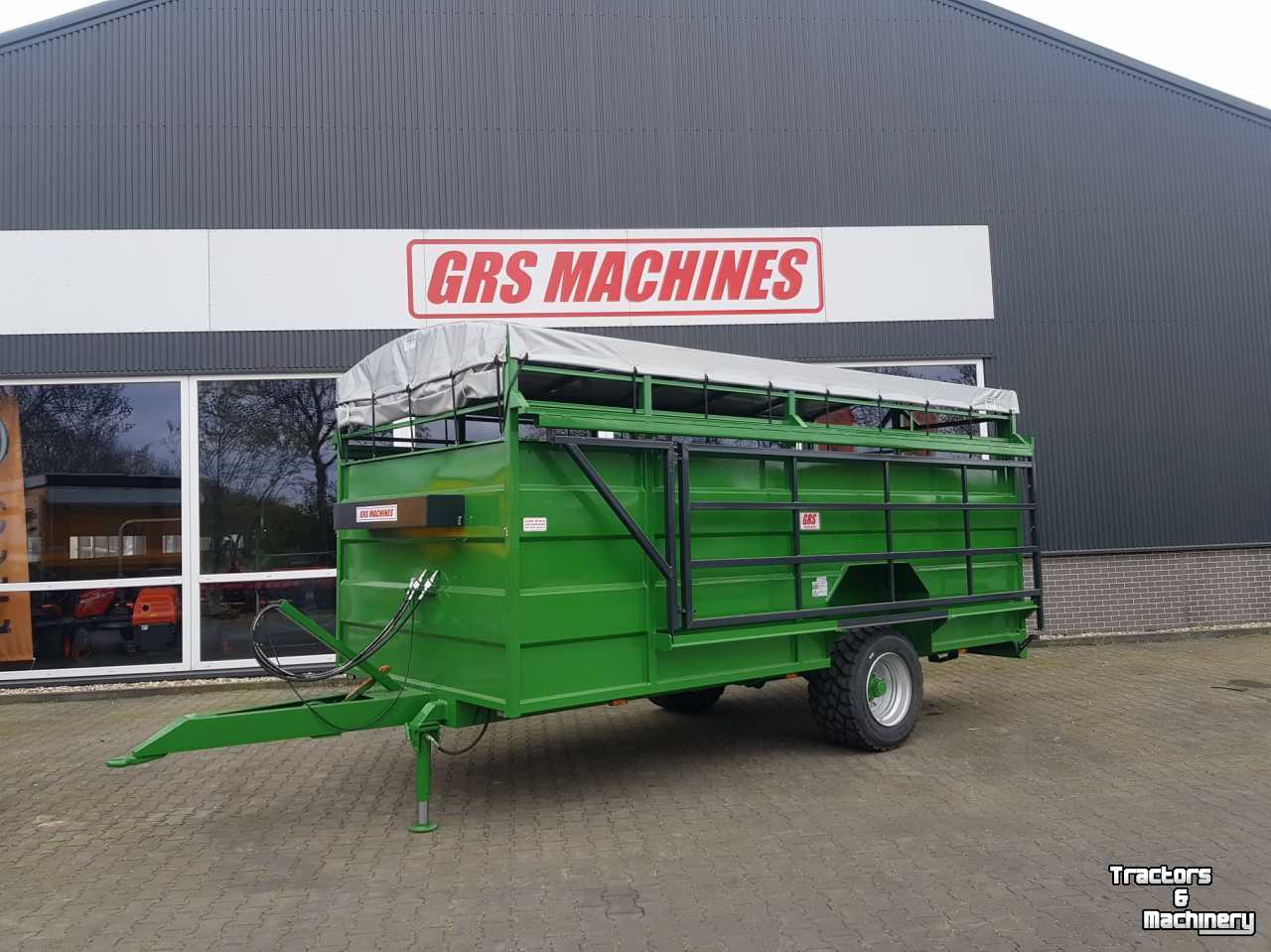 Livestock trailer GRS GRS veewagen hydr. wielstel