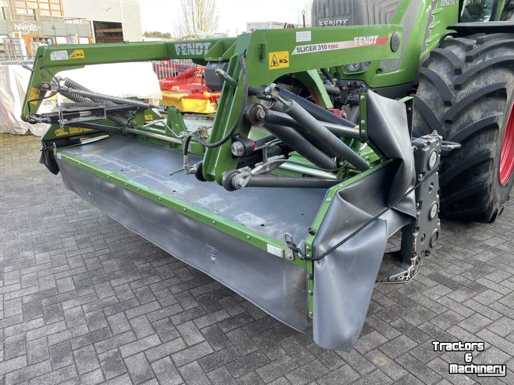 Mower Fendt Slicer 991 TL KC +  Gebruikte Fendt maaicombinatie met kneuzer Slicer 991 TL KC vlindermaaier Slicer 310 FZ KC