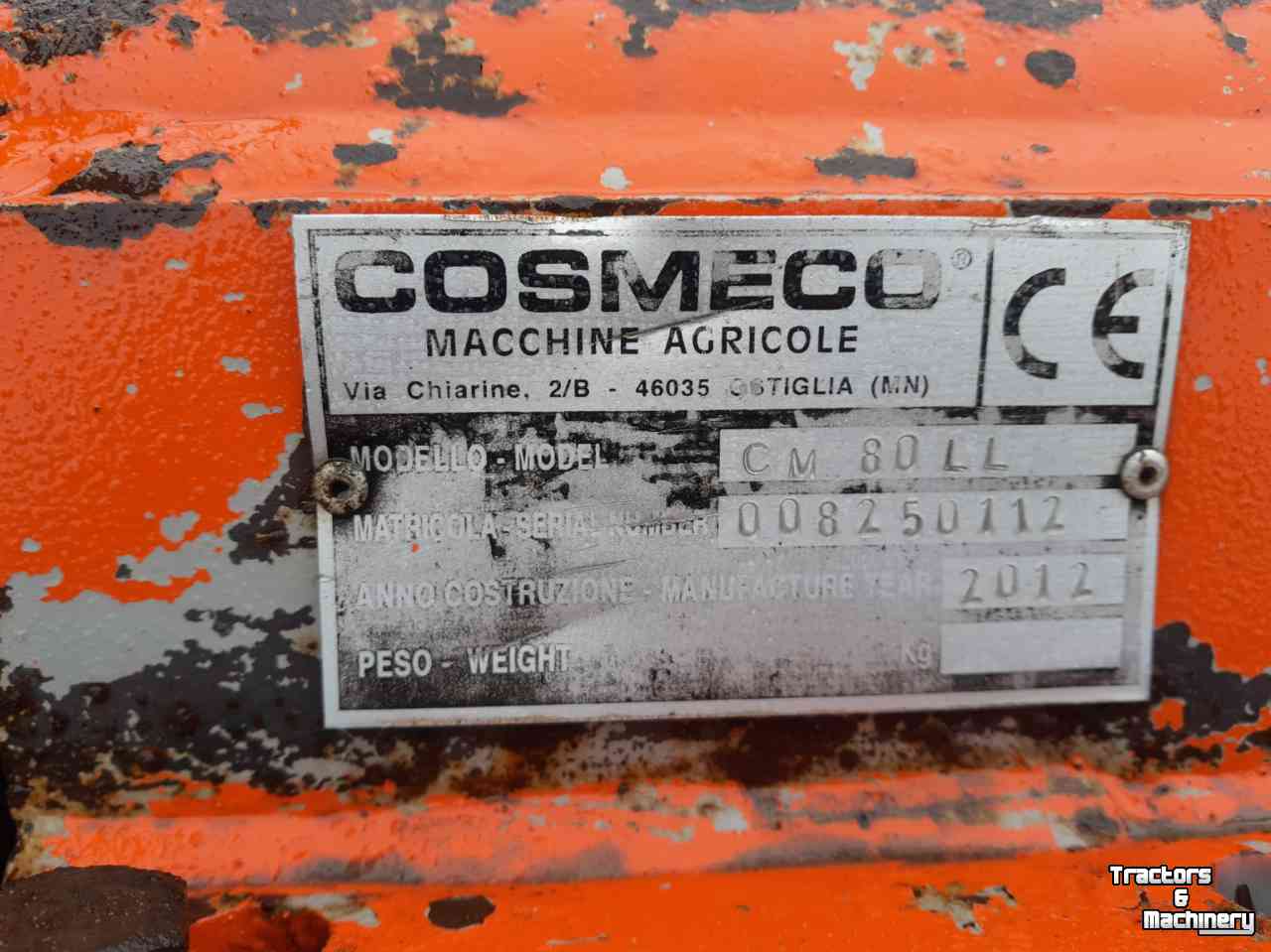 Rotary Ditcher Cosmeco CM 80 LL