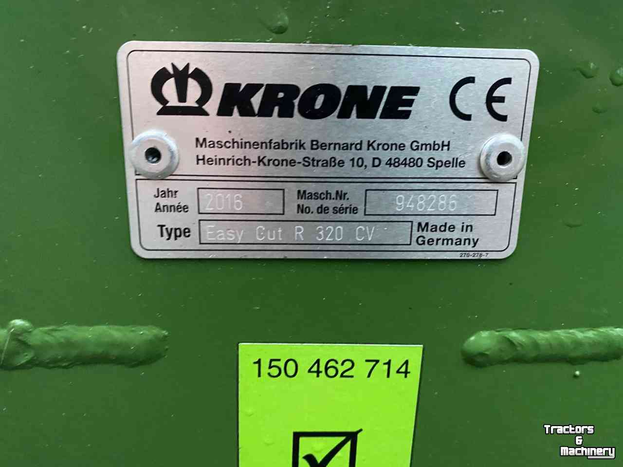 Mower Krone Easy cut R320 CV