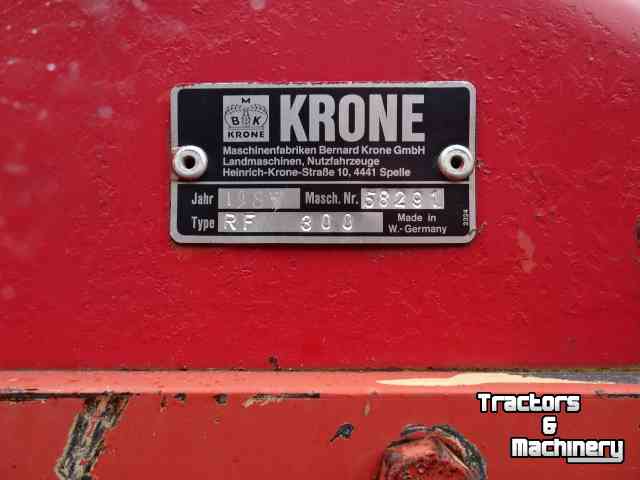 Rotary Tiller Krone RF 300 grondfrees 3 meter