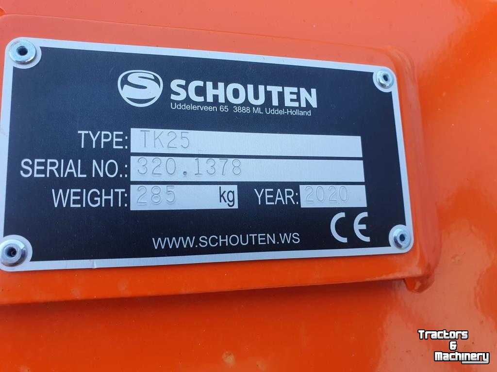 Rotary Ditcher Schouten Greppelfrezen TK 45 FW8 en TK 25