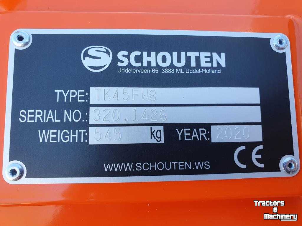 Rotary Ditcher Schouten Greppelfrezen TK 45 FW8 en TK 25