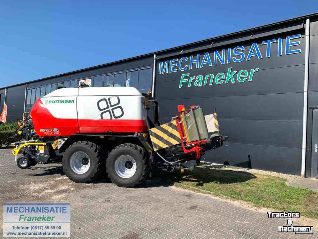 Balers Pottinger Pottinger Impress 155 VC Pro. Rondebalen-perswikkelcombinatie isobus variabele perskamer