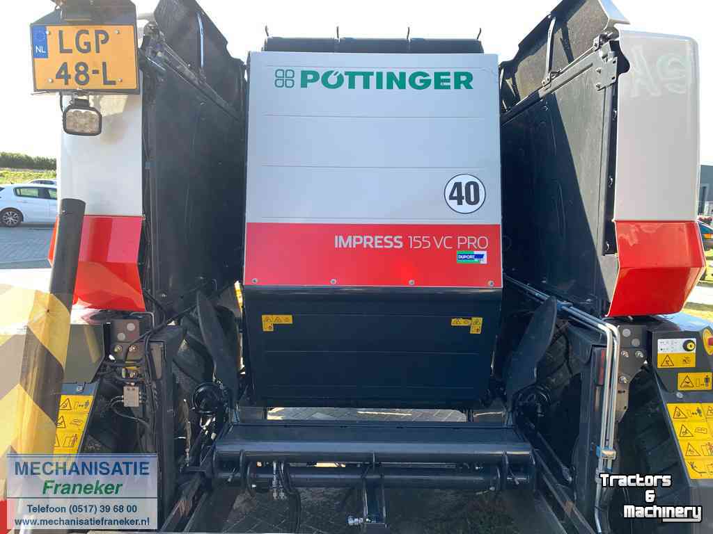 Balers Pottinger Pottinger Impress 155 VC Pro. Rondebalen-perswikkelcombinatie isobus variabele perskamer