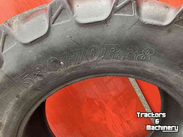 Wheels, Tyres, Rims & Dual spacers BKT 580/70 R38