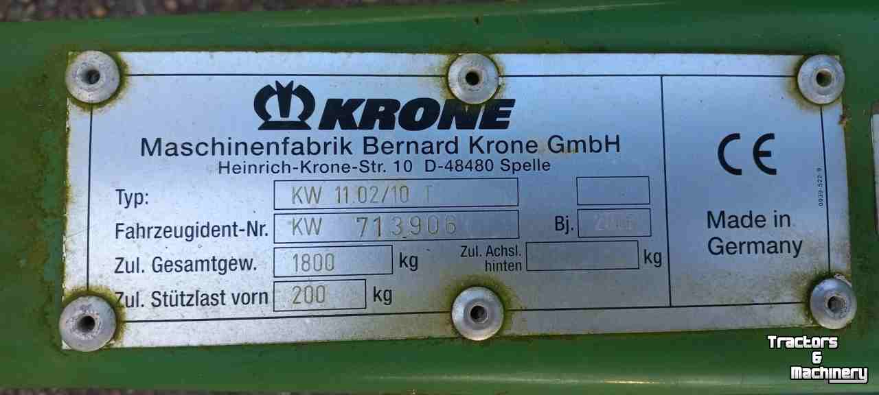 Tedder Krone KW 11.02/10T