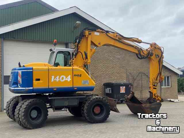 Excavator mobile Atlas 1404 met 2 bakken