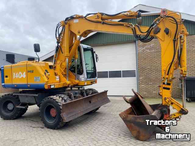 Excavator mobile Atlas 1404 met 2 bakken