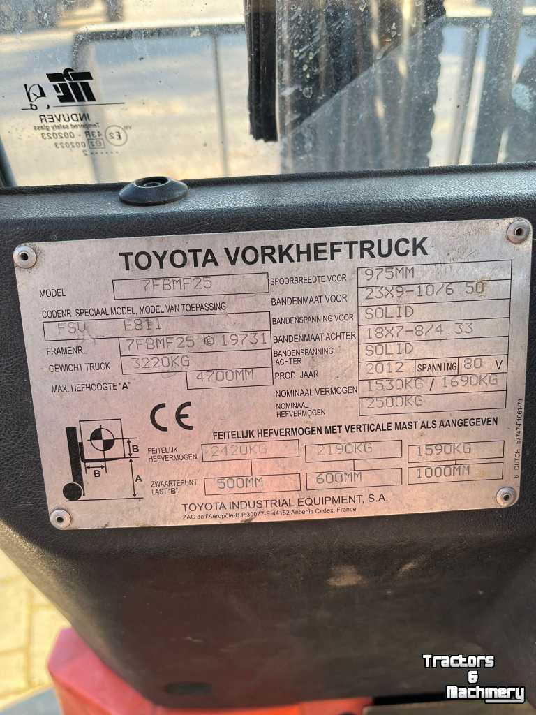 Forklift Toyota 7FBMF25