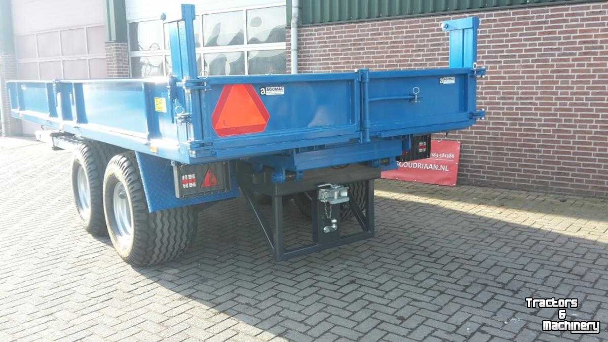 Dumptrailer Agomac Combi kipper-oprijwagen