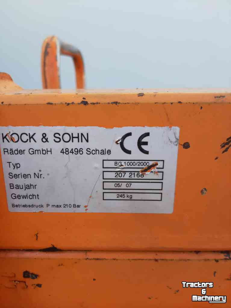 Bale clauw Kock & Sohn BG 1000/2000 Balenklem