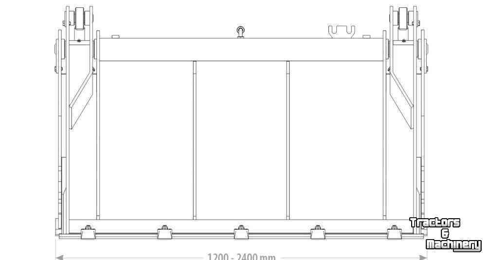 Loading buckets Qmac 4 in 1 Bak 1.20M Standaard