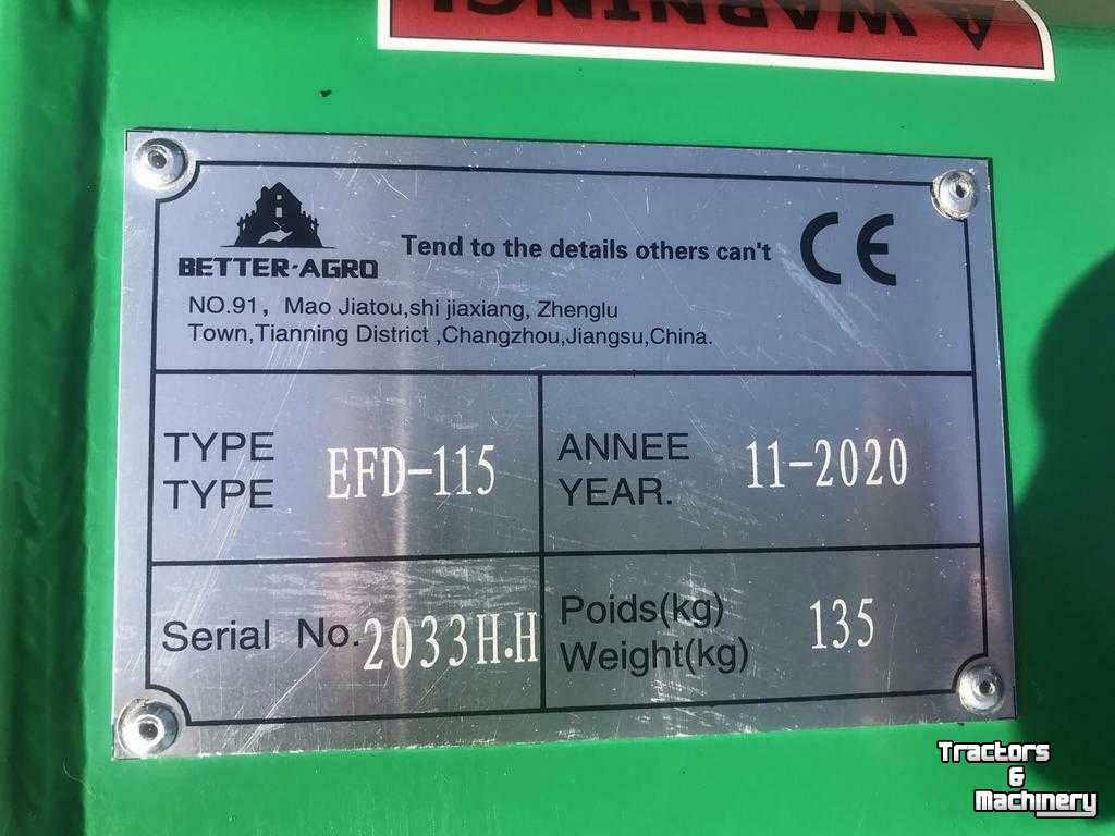 Flail mower  EFD-115  BETTER AGRO